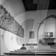 Reliefband in der Beichtkapelle: Kapuzinerkloster Altdorf, 1960