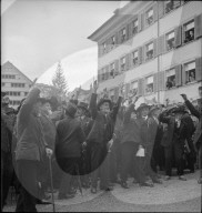 Alte Männer an der Landsgemeinde, Trogen 1940
