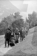 Tibeter Flüchtlinge aus Waldstatt besuchen das Rütli 1964