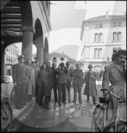 Schweizer Grenze in Chiasso gegen Kriegsende 1945