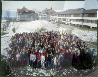 Schüler und Lehrerschaft der kant. landwirtschaftlichen Schule Schwand, 1984