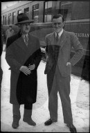 WK 2: die Wirtschaftsdelegation der Alliierten, Bahnhof in Les Verrières 1945