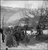 Erdbeben im Wallis 1946: Gottesdienst in Chalais