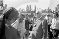 GP von Italien in Monza 1970: Regazzoni und Enzo Ferrari