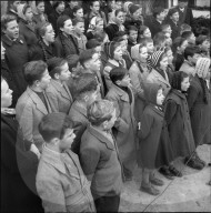 Singende Kinder, Protest gegen Kraftwerkbau; Wasserkraftwerk; 1952