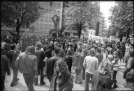 1. Mai Versammlung auf dem Werdplatz in Zürich 1972