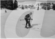 Farahnaz Pahlavi von Persien lernt Skifahren, St. Moritz 1967