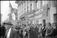 Spanier bei 1. Mai Kundgebung auf dem Bundesplatz in Bern 1967
