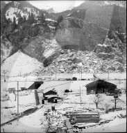 Gesprengter Fels hinter Blausee-Mitholz 1948