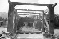 Hunzikenbrücke, gedeckte Holzbrücke; 1971