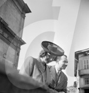 Flitterwochen von Franz Josef und Gina von Liechtenstein in Lugano, 1943