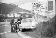 Polizei-Streife im Kanton Wallis, 1971