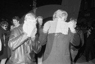 Demonstranten; Schutz vor Tränengas