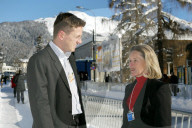 WEF 2004: Christian Dorer, Hilde Schwab