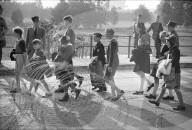 Rückkehr von Schweizer Kindern aus Frankreich bei Boncourt 1944