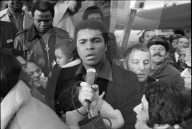 Muhammad Alis Ankunft in Zürich-Kloten 1971