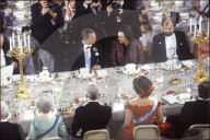 Bankett für Nobelpreisverleihung: König Carl Gustaf und Magdalena Ernst 1991