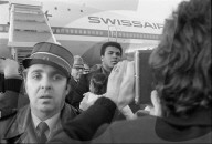 Muhammad Alis Ankunft in Zürich-Kloten 1971