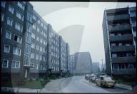 Wohnblocks in Coswig bei Dresden 1987