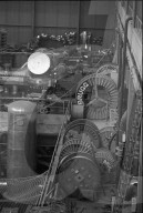 Kernkraftwerk Beznau im Bau, Maschinenraum 1968