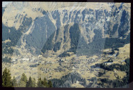 Schneemangel, Wengen im Winter, 1990