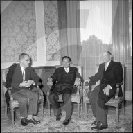 Empfang des philippinischen Botschafters beim Bundesrat, um 1959