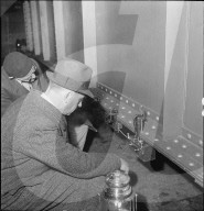 Belastungsprobe einer Eisenbahnbrücke in Zürich-Wipkingen 1947