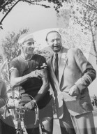 Tour de France-Sieger Ferdi Kübler und Nicolas Frantz 1954