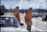 Polizeikontrolle auf der N13, 1986