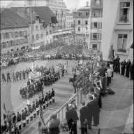 Aarau feiert Hans Schaffner, neu gewählter Bundesrat; 1961