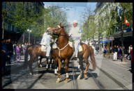 Stadtrat Hans Wehrli am Sechseläuten, Zürich 1993