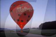 Heissluftballon vor dem Start 1993