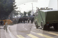 Krawalle anlässlich Blocher-Demonstration gegen EU 1995