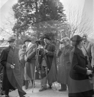 Reporter an der Hochzeit von Fürst Franz Josef und Gina von Liechtenstein, 1943