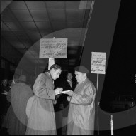 Unterschriftenaktion gegen UdSSR in Ungarn, Bern 1956