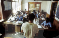 Tamilische Asylbewerber beim Schulunterricht 1983