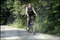 Emanuel Christen auf dem Velo