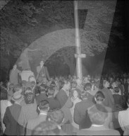 PdA-Protestversammlung gegen Verhaftung von Edgar Woog, 1947