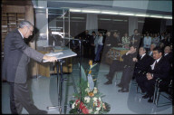 Flavio Cotti an Eröffnung der Golo Mann-Ausstellung 1992