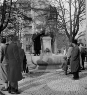 Max Daetwyler spricht in Zürich 1946