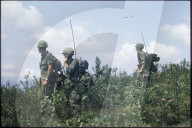 Amerikanische Soldaten im Gelände, Hügel 471, Vietnam 1968