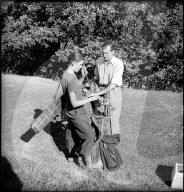 Don Juan, Graf von Barcelona, beim Golfspielen um 1947