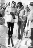 Bundesrat Gnägi und Ferdi Kübler 1975