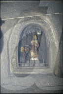 Schutzpatronin St. Barbara bei Tunnel-Baustelle 1982
