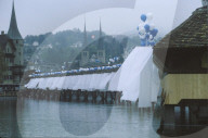 Feier zur Eröffnung der neuen Kapellbrücke 1994