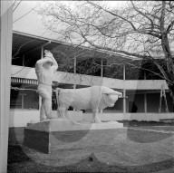 Skulptur von Hans Jakob Meyer an der Landi 1939