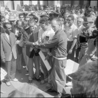 Olympische Spiele Rom 1960: Siegerehrung des Kleinkaliber-Schiessens