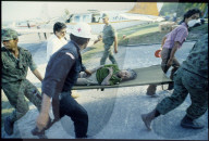 Versorgung der Verletzten nach Vulkanausbruch in Kolumbien 1985