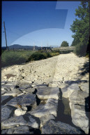 Ausgetrocknetes Flussbett der Töss 1991