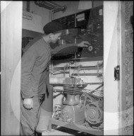 Genossenschaftliches Kühlhaus in Gollion, Maschinenraum 1957
